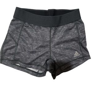 Adidas Women's Charcoal/Black  Athletic Shorts Techfit compression Small